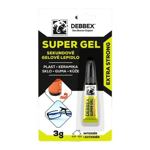 DEBBEX - Sekundové lepidlo /3g/ SUPER GEL