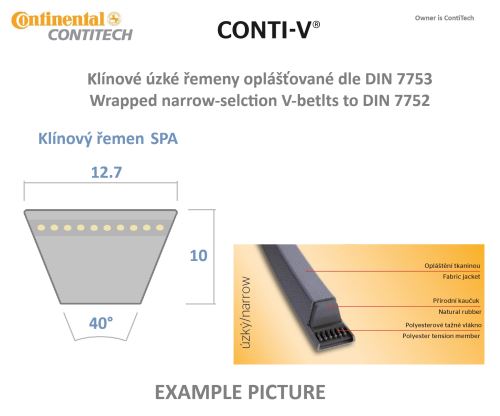 k 12,5/1732 Lw SPA - 1750La Conti-V ContiTech