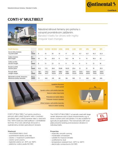 k 16/4750 Lw SPB - (5 Rippen) Conti-V ContiTech