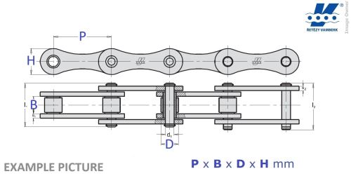řetěz 212B-1 (1"x1/2")